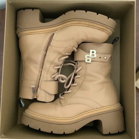 Hugo BOSS Leather Combat Boots - Picture 5 of 9